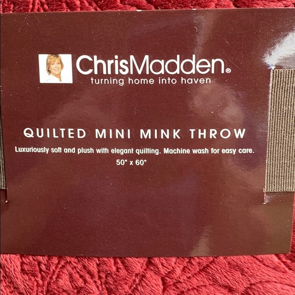 NWT CHRIS MADDEN MINK THROW - Picture 3 of 4